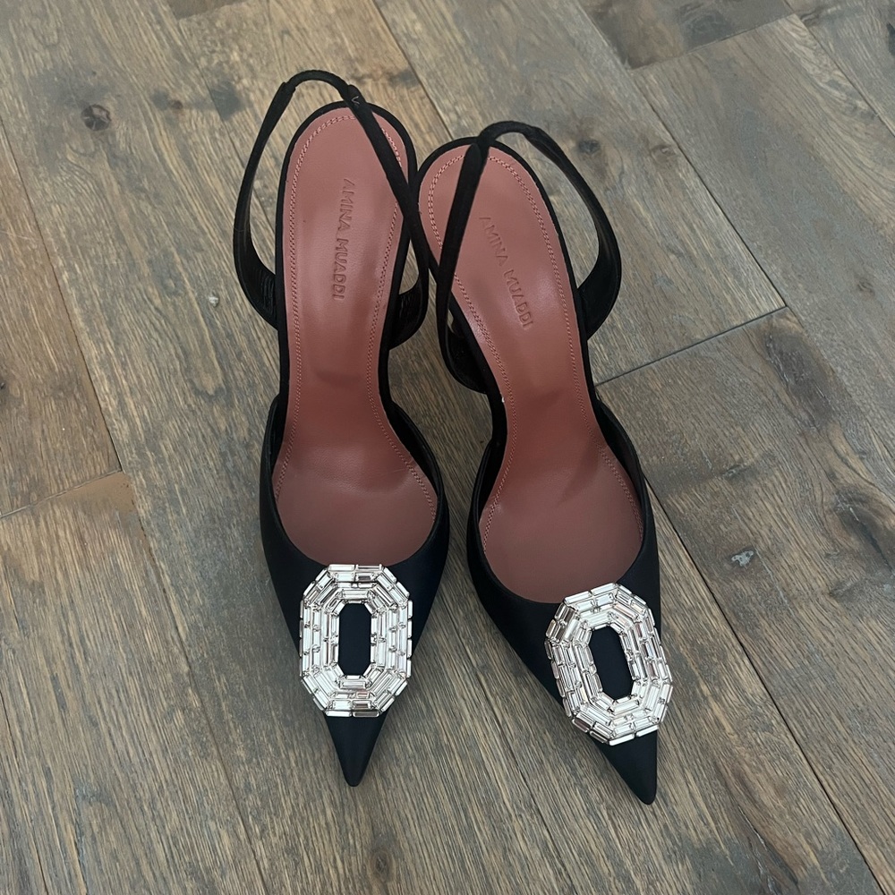 Amina Muaddi slingback 39